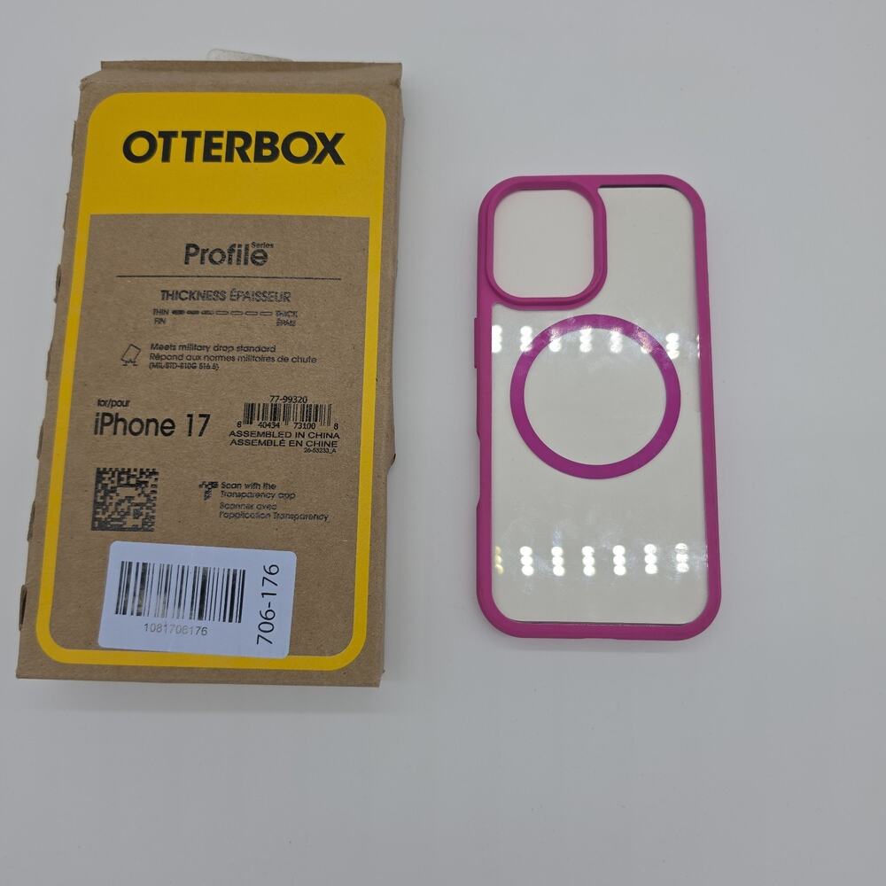 OtterBox iPhone 17 Profile Series Case Compatible with MagSafe - Rose Crystal -